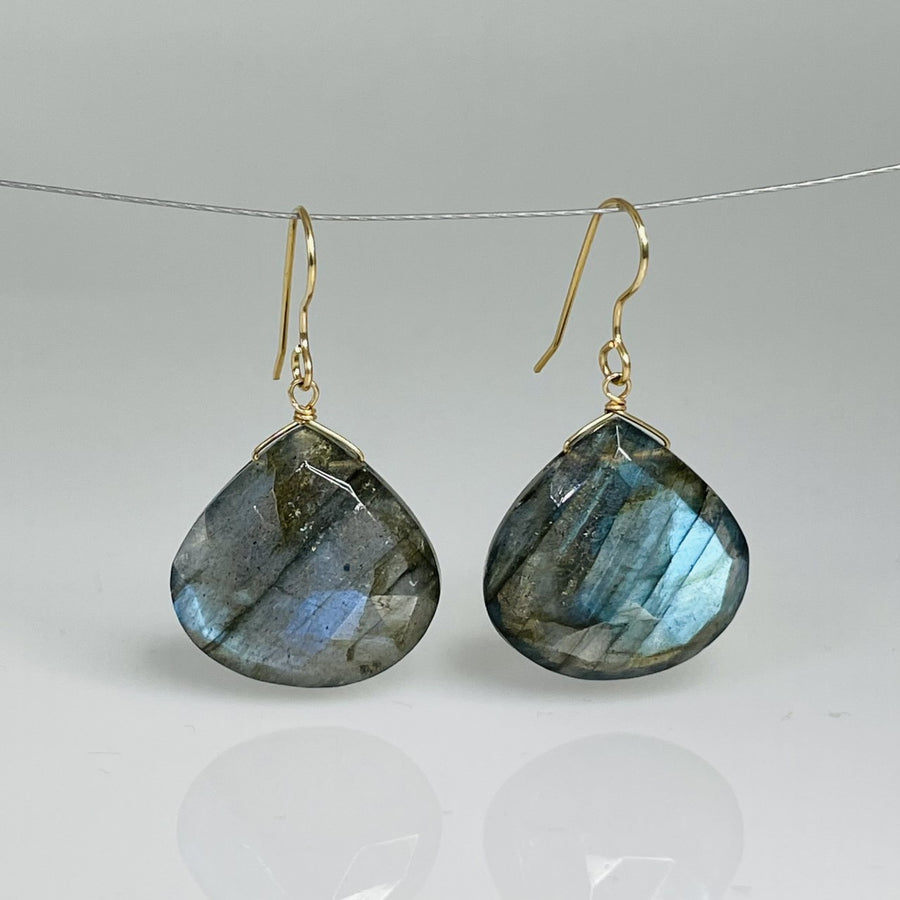 Labradorite Earrings 18x18mm