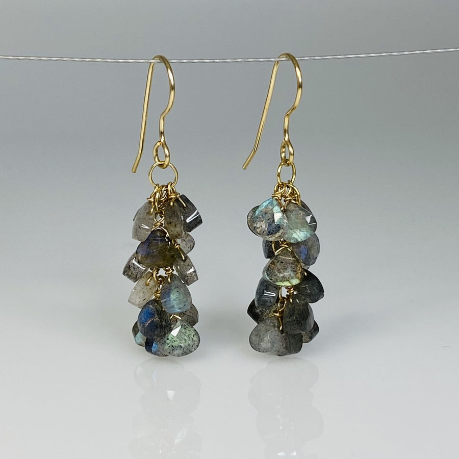 Labradorite Multi Drop Earrings