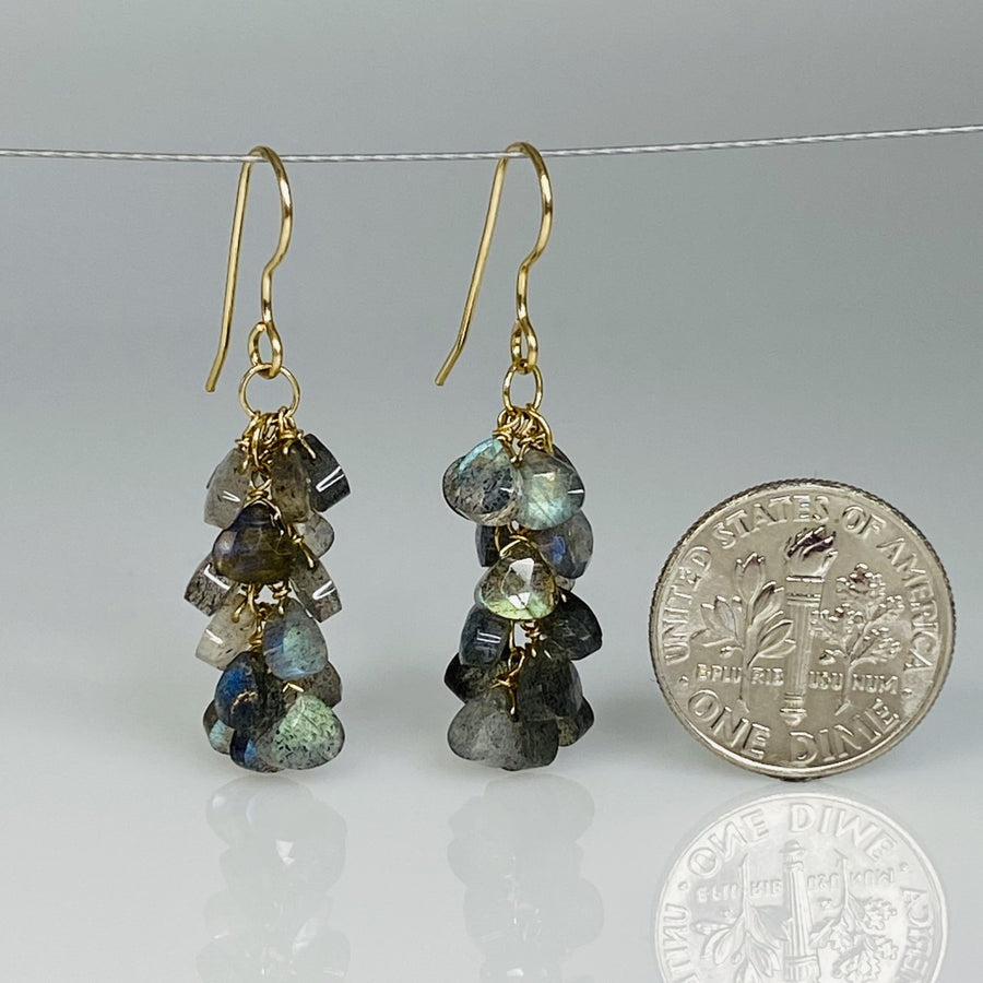 Labradorite Multi Drop Earrings