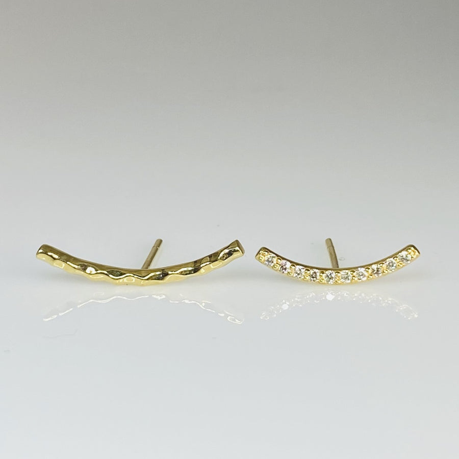 14K Yellow Gold Abstract Diamond Climbers 0.10ct