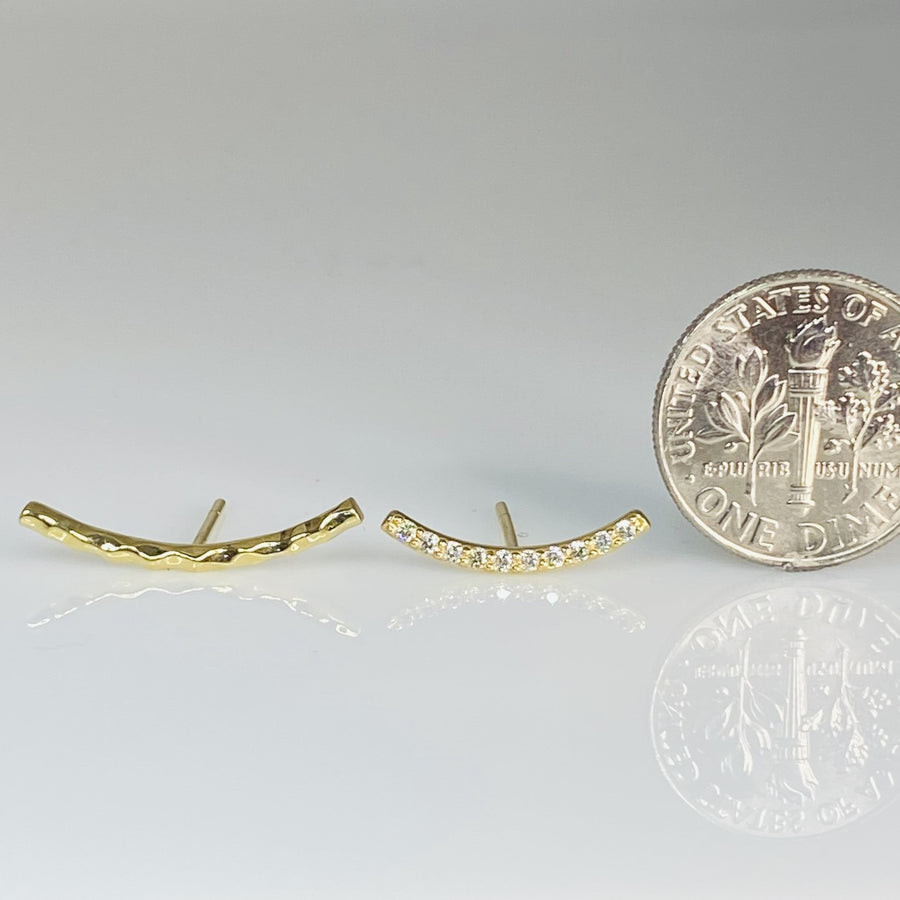 14K Yellow Gold Abstract Diamond Climbers 0.10ct