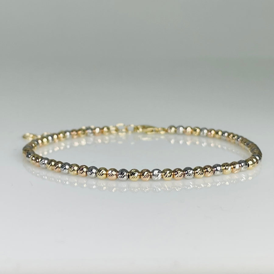 14k yellow gold twist bracelet