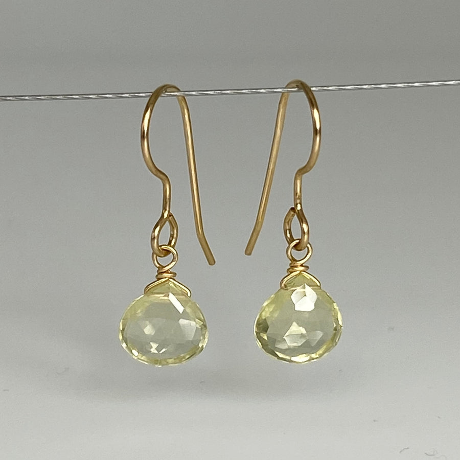 Lemon quartz earrings best sale