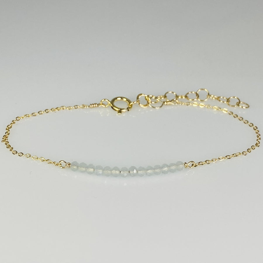 Chalcedony Bar Bracelet