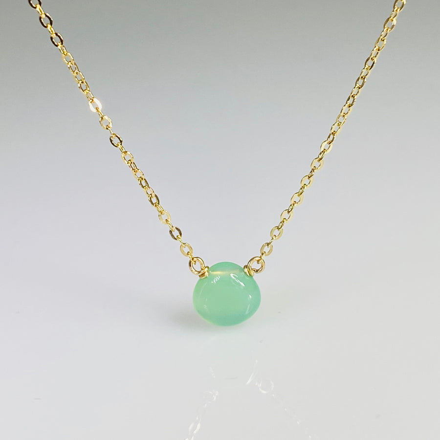 Chrysoprase Necklace 7mm