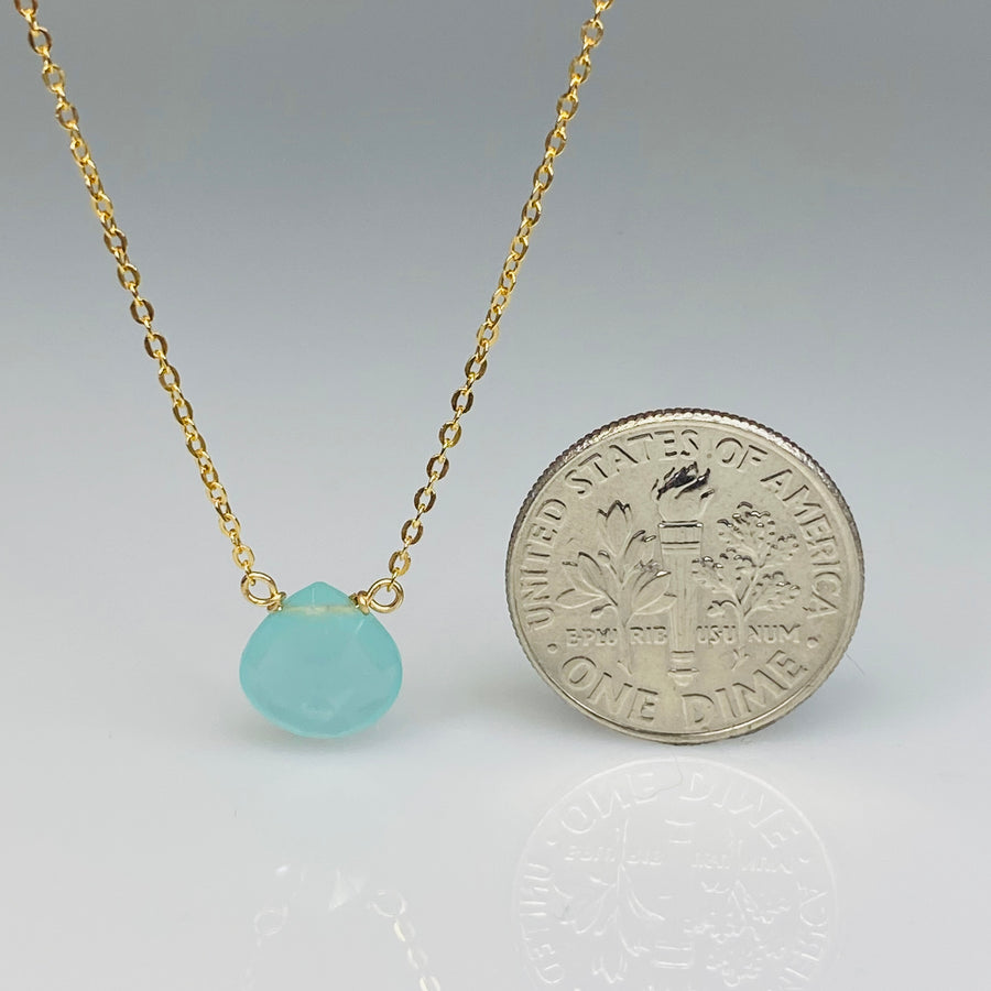 Chalcedony Necklace 8mm