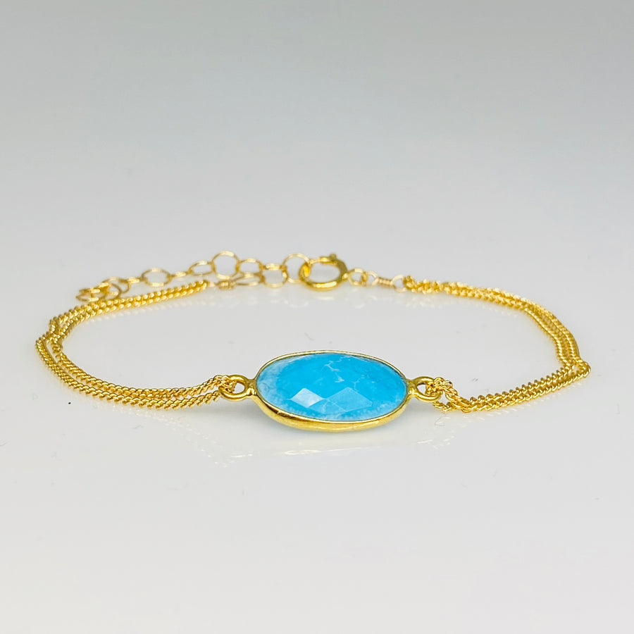 Turquoise Bezel Bracelet