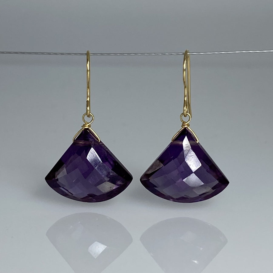 Color Changing Quartz Teardrop Earrings 15x18mm