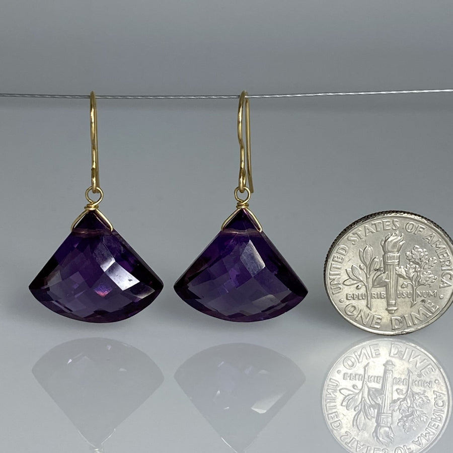 Color Changing Quartz Teardrop Earrings 15x18mm