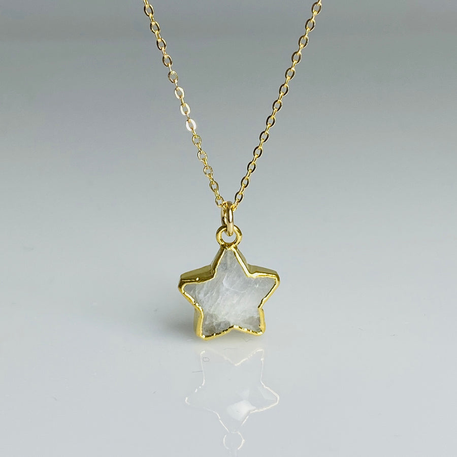 Moonstone Star Necklace