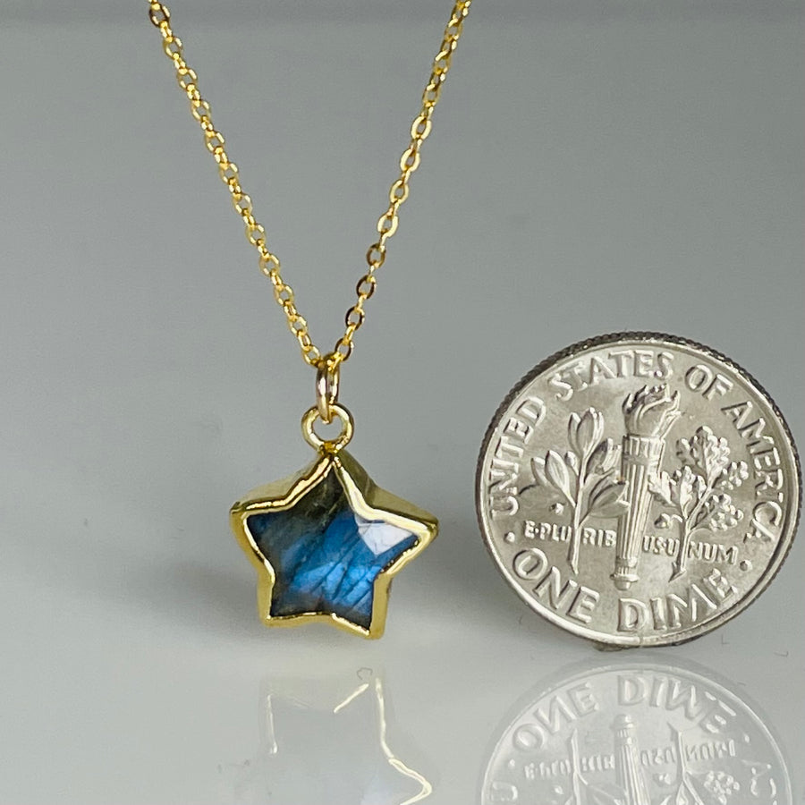 Labradorite Star Necklace