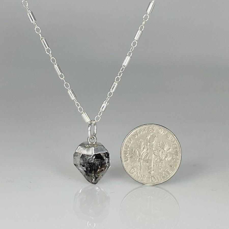 Herkimer Diamond Necklace Sterling Silver