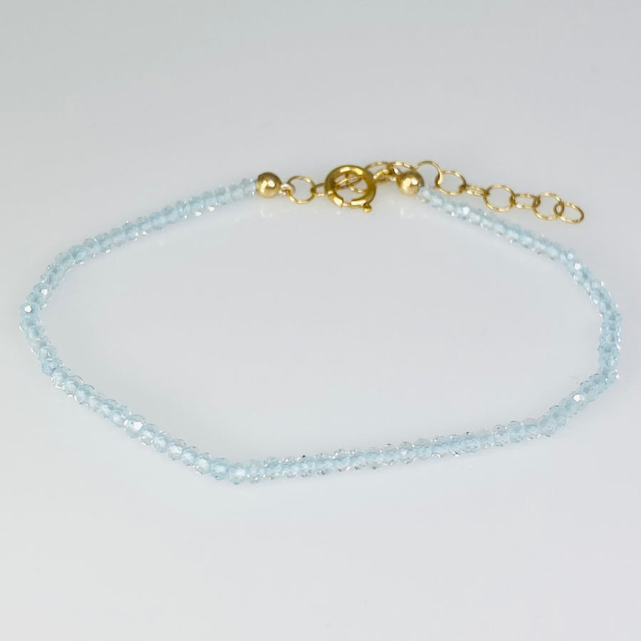 Aquamarine Beaded Bracelet