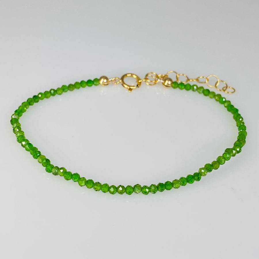 Green Apatite Beaded Bracelet