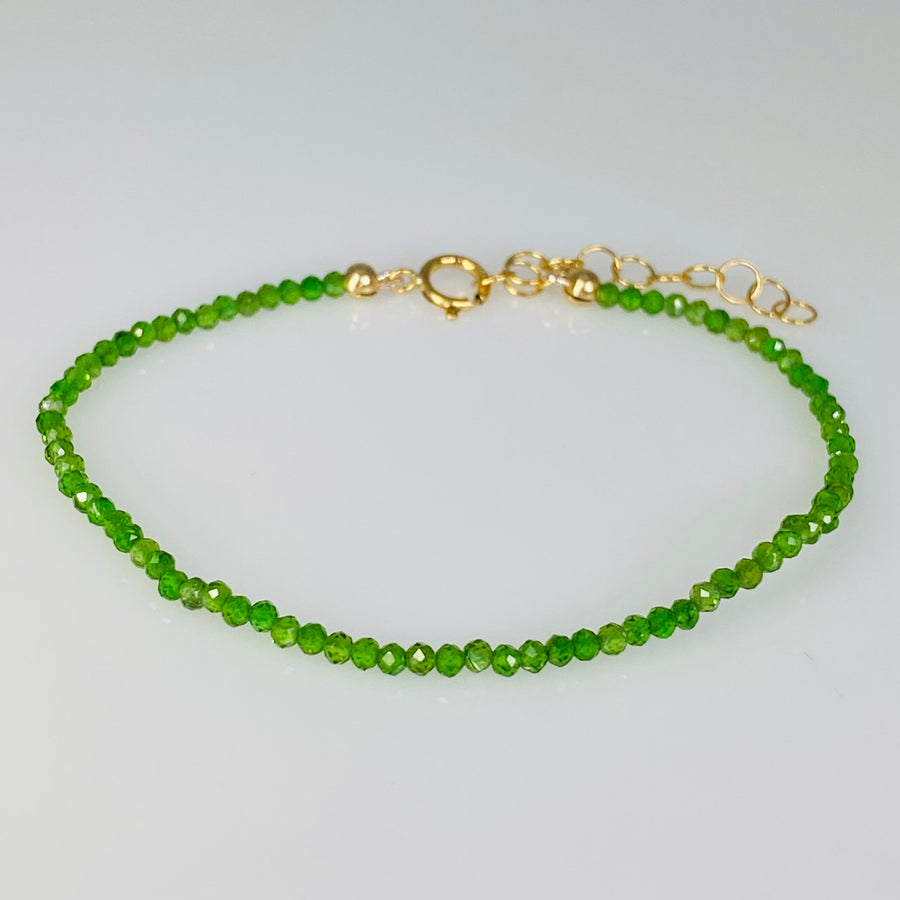 Green Apatite Beaded Bracelet