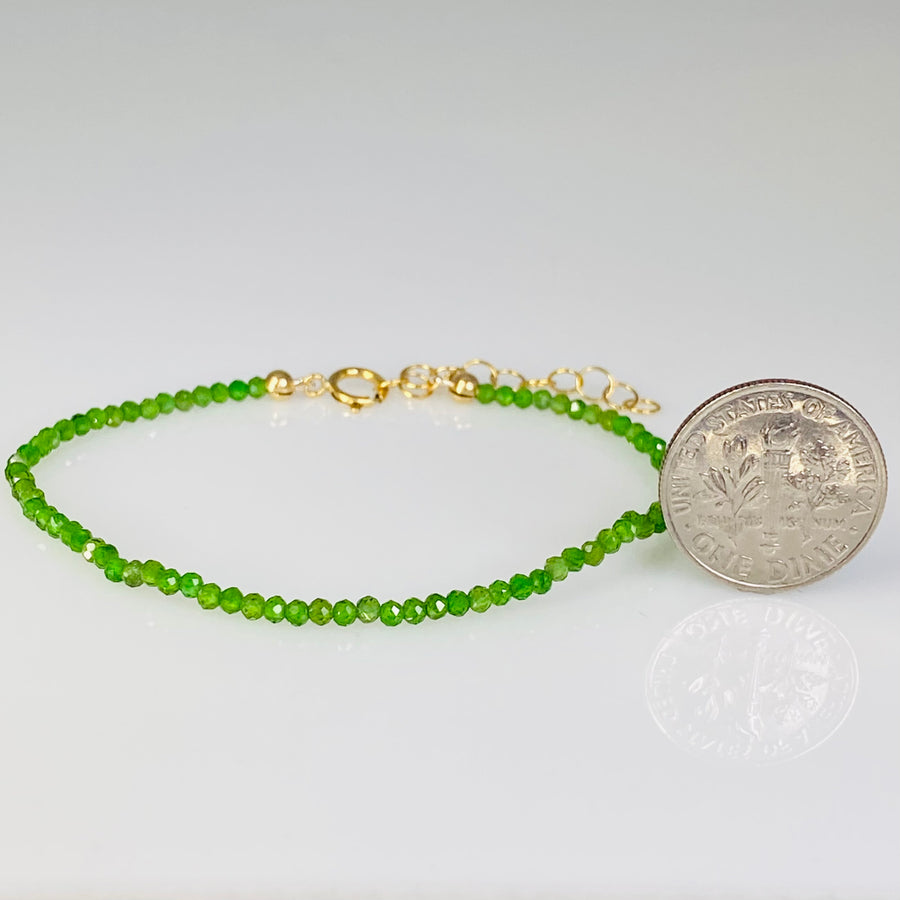 Green Apatite Beaded Bracelet