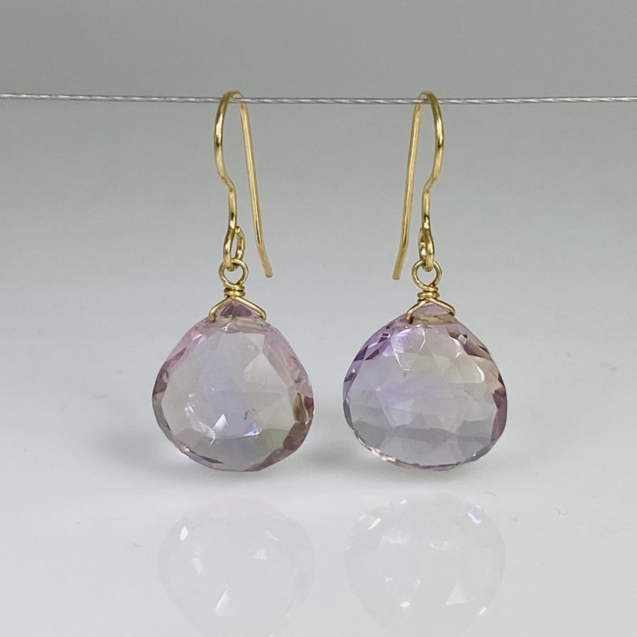 Teardrop Shape Ametrine Earrings 13x13mm