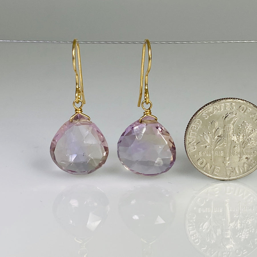 Teardrop Shape Ametrine Earrings 13x13mm