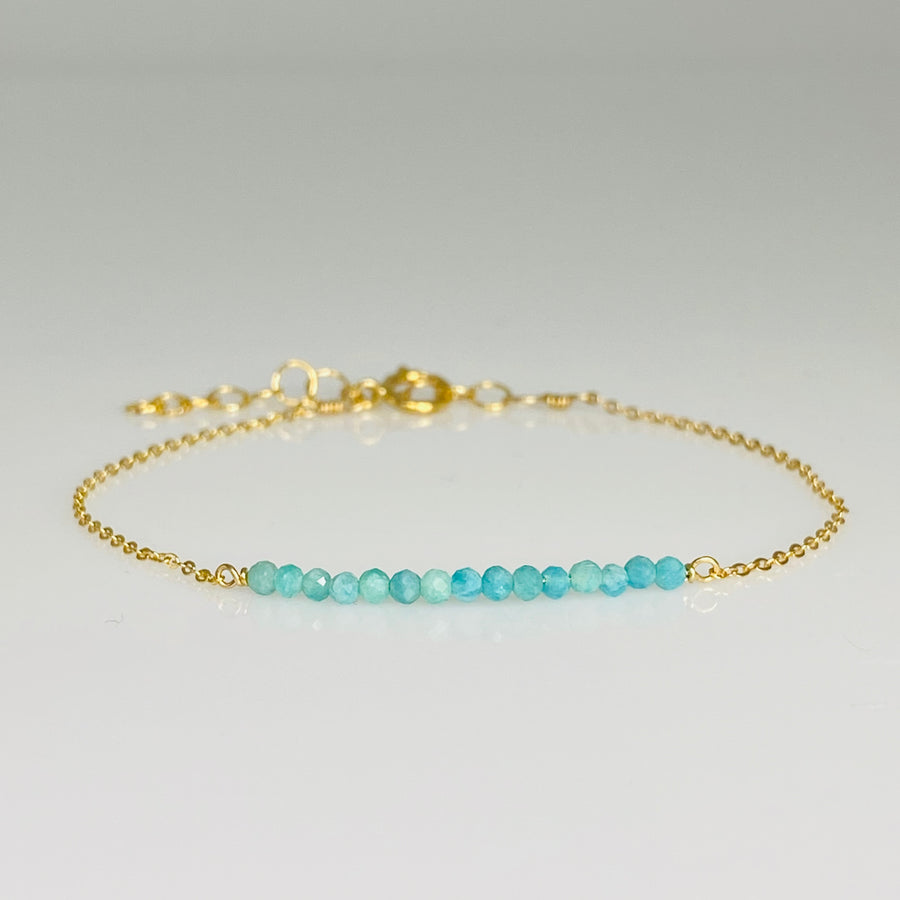 Amazonite Bar Bracelet