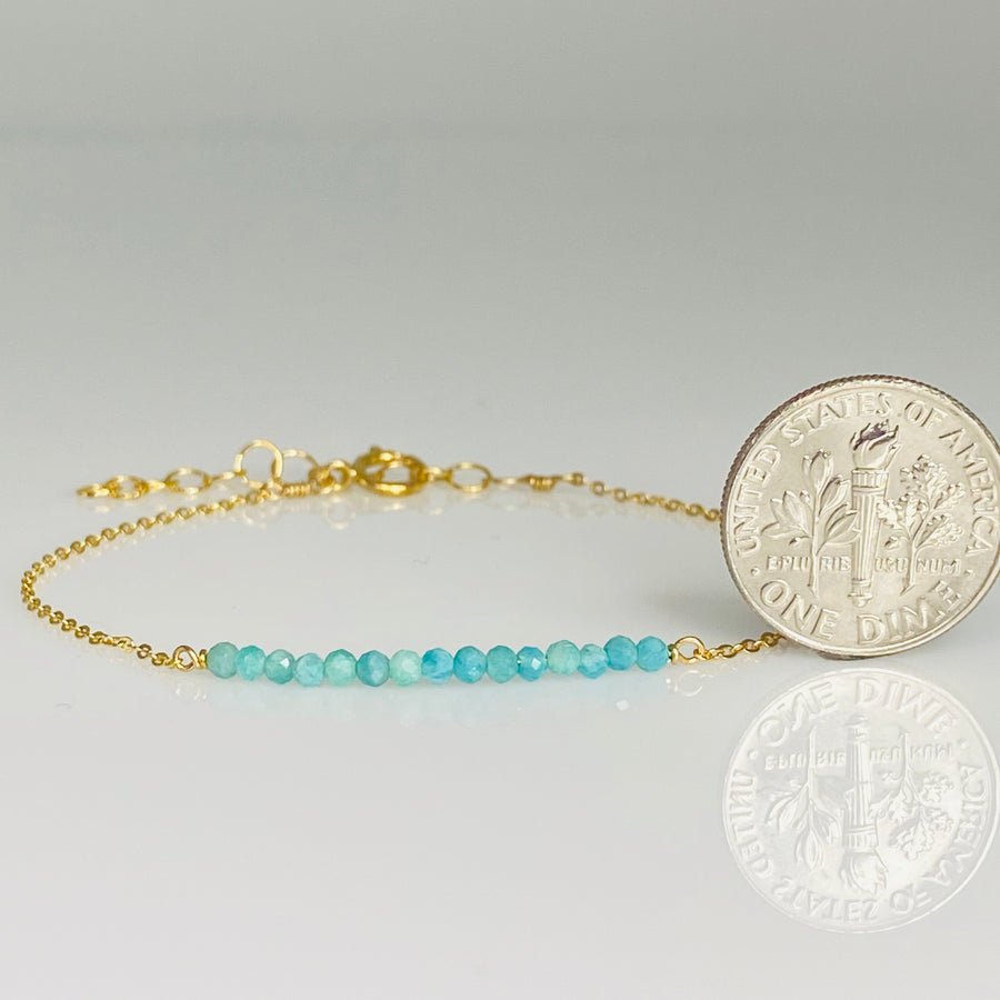 Amazonite Bar Bracelet