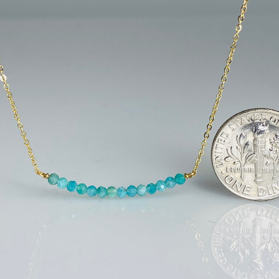 Amazonite Bar Necklace
