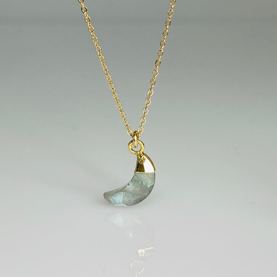 Labradorite Moon Necklace