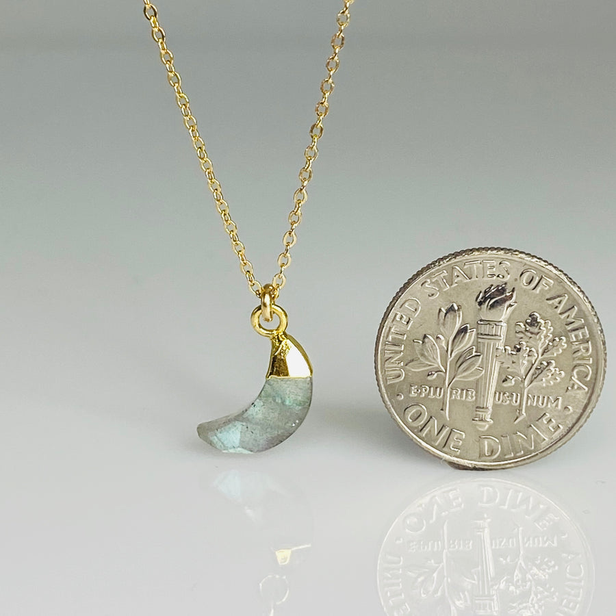 Labradorite Moon Necklace