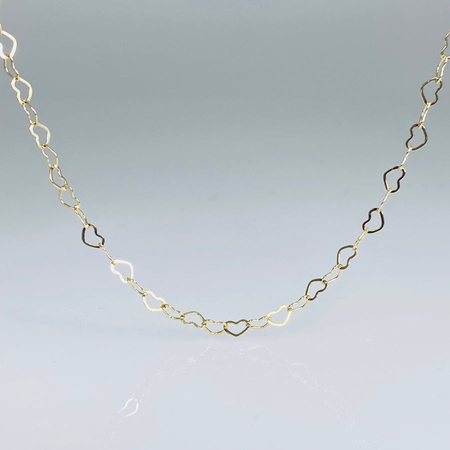 Heart Chain Necklace 3mm