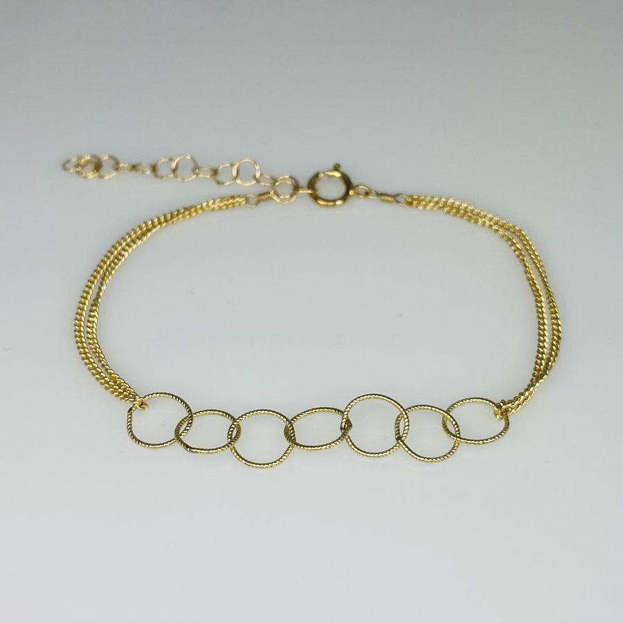 Gold Filled Lucky Seven Bracelet