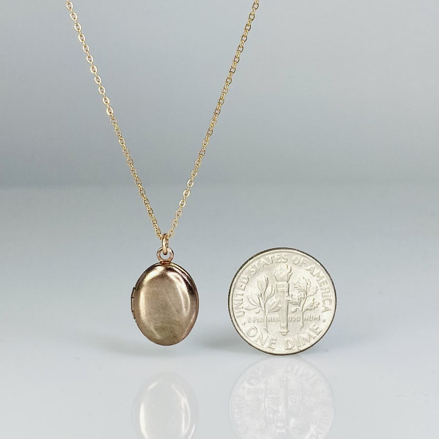 18 Karat Rose Gold Plated Locket