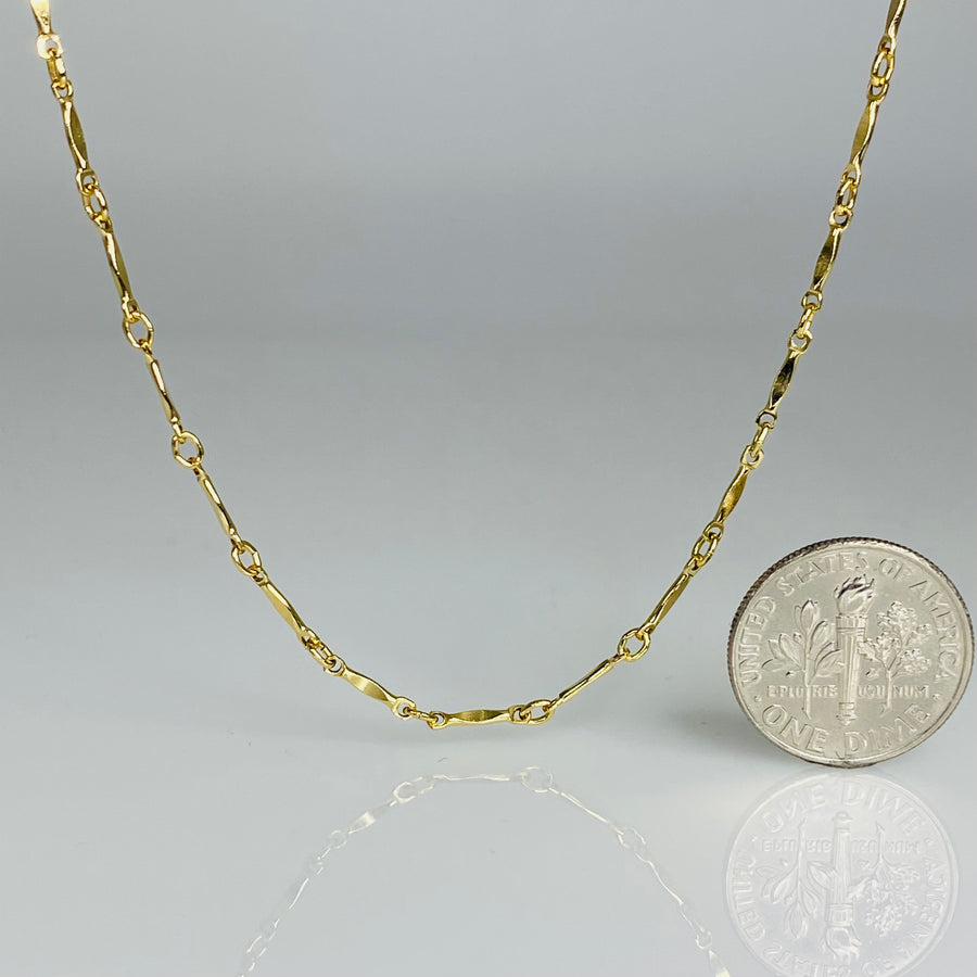 Fancy High Polish Skeleton Chain