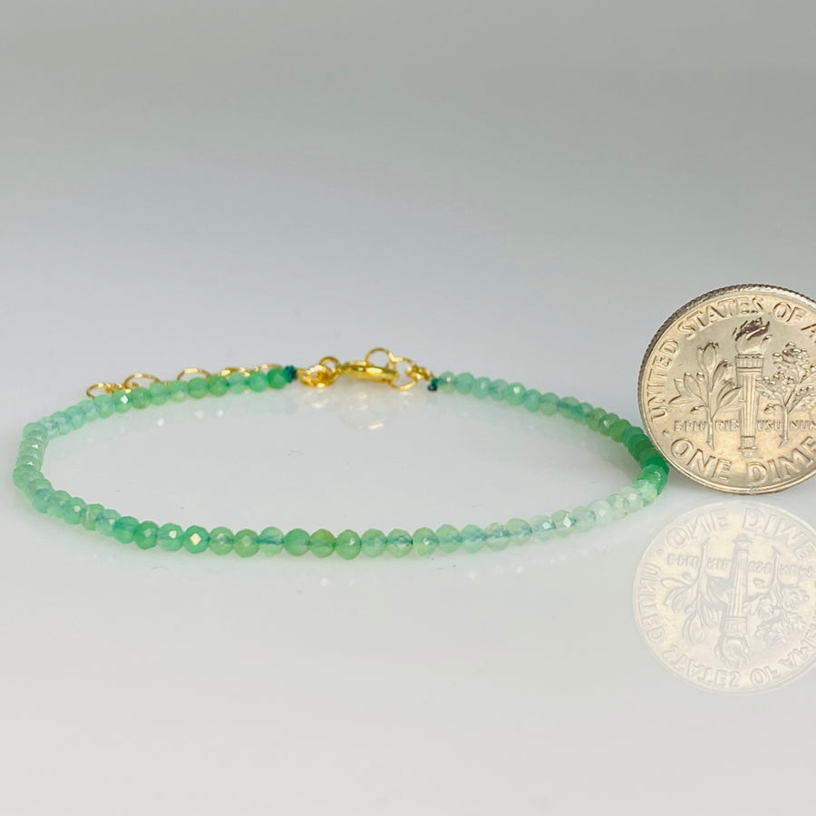 Chrysoprase Beaded Bracelet