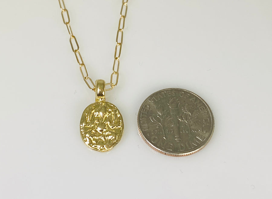 14K Yellow Gold Ganesh Necklace 10x12mm