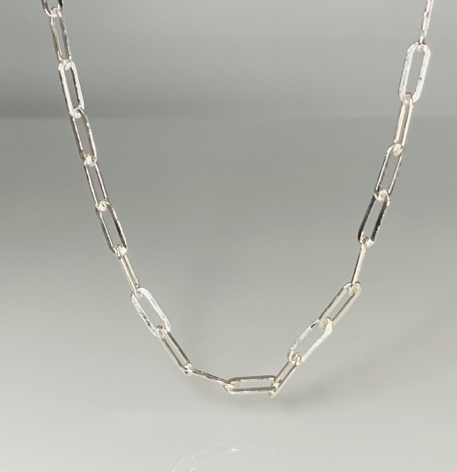 Sterling Silver Paperclip Chain 3x9mm