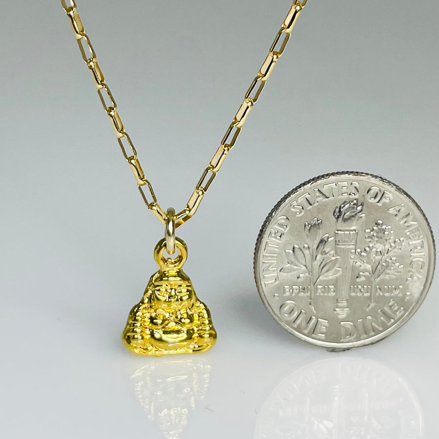 Mini Buddha Necklace 8x9mm