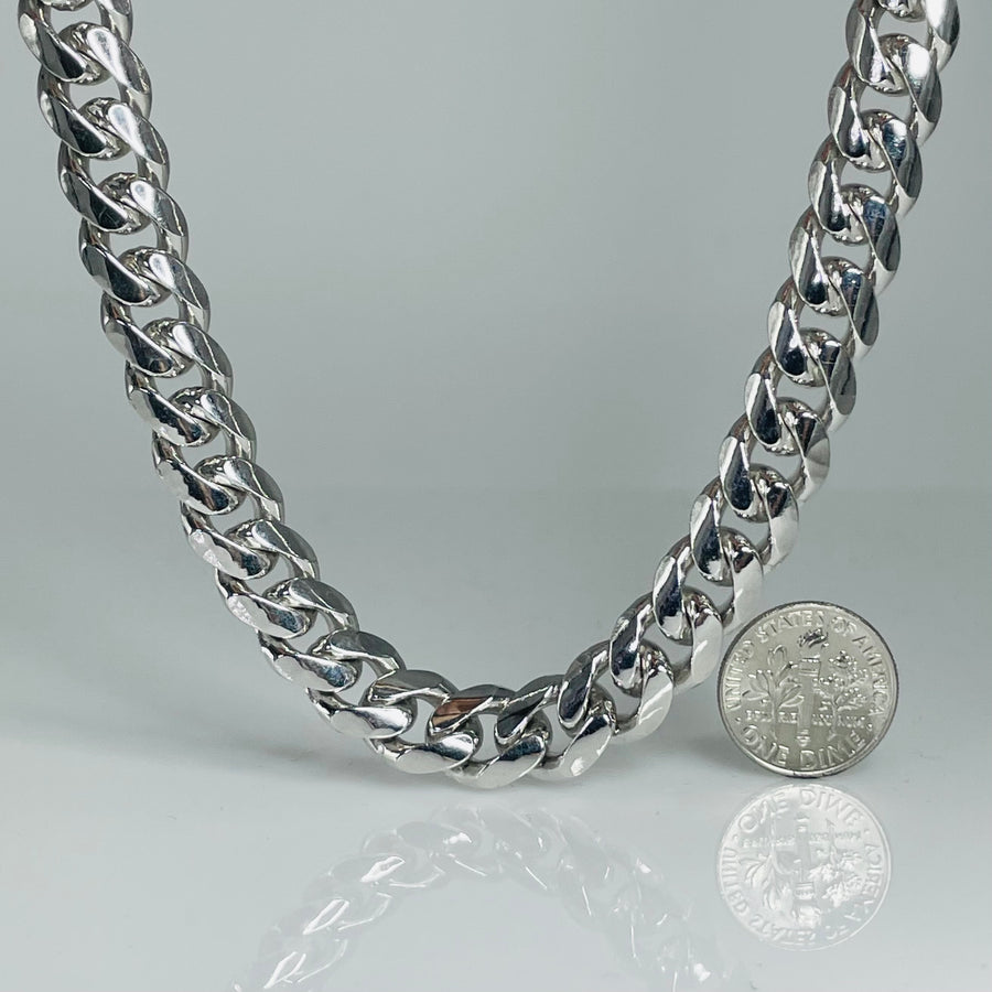 Sterling Silver Cuban Chain 10mm