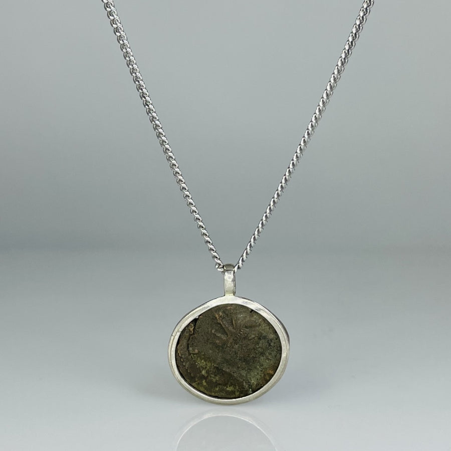 Ancient Coin Pendant (South Britain Celtic Coin 270-300A.D.)