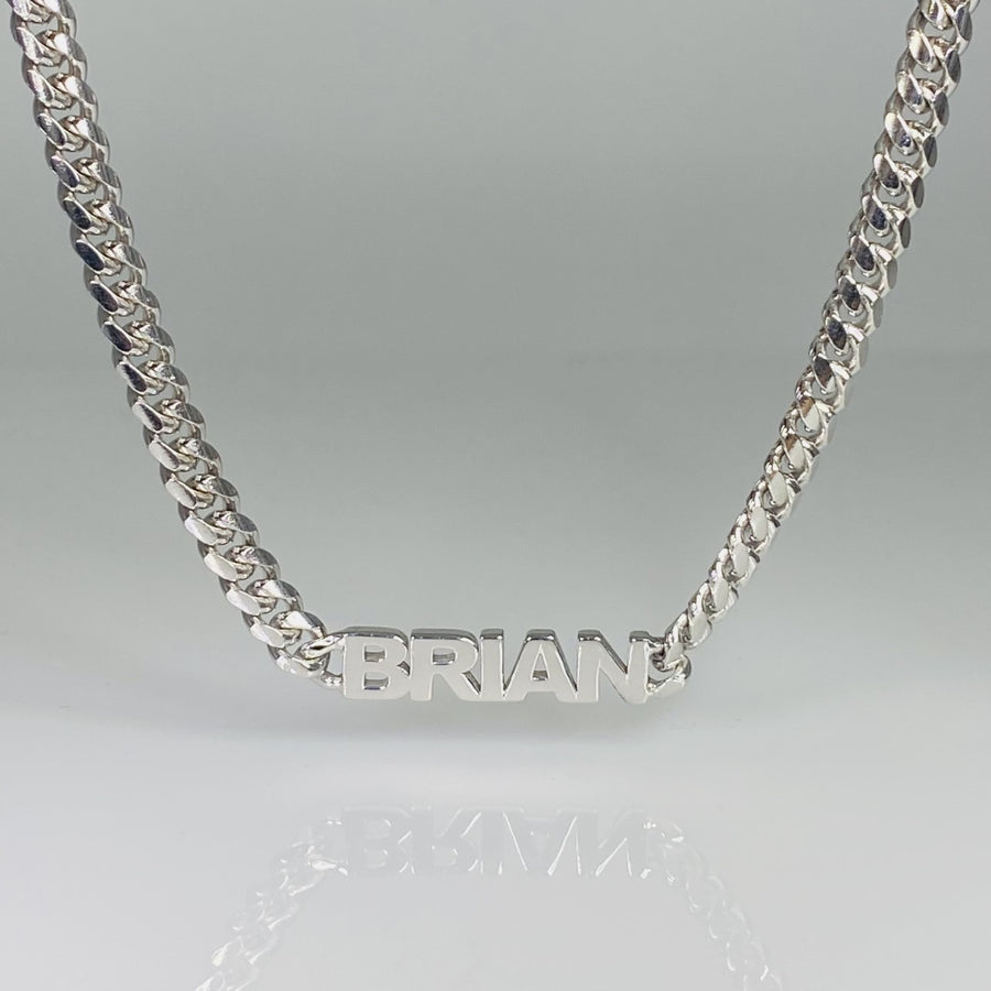 Sterling Silver Custom Nameplate Necklace
