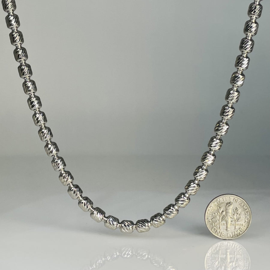 Sterling Silver Barrel Chain 5mm