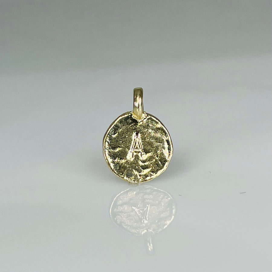 14K Yellow Gold Love Initials Charm Only