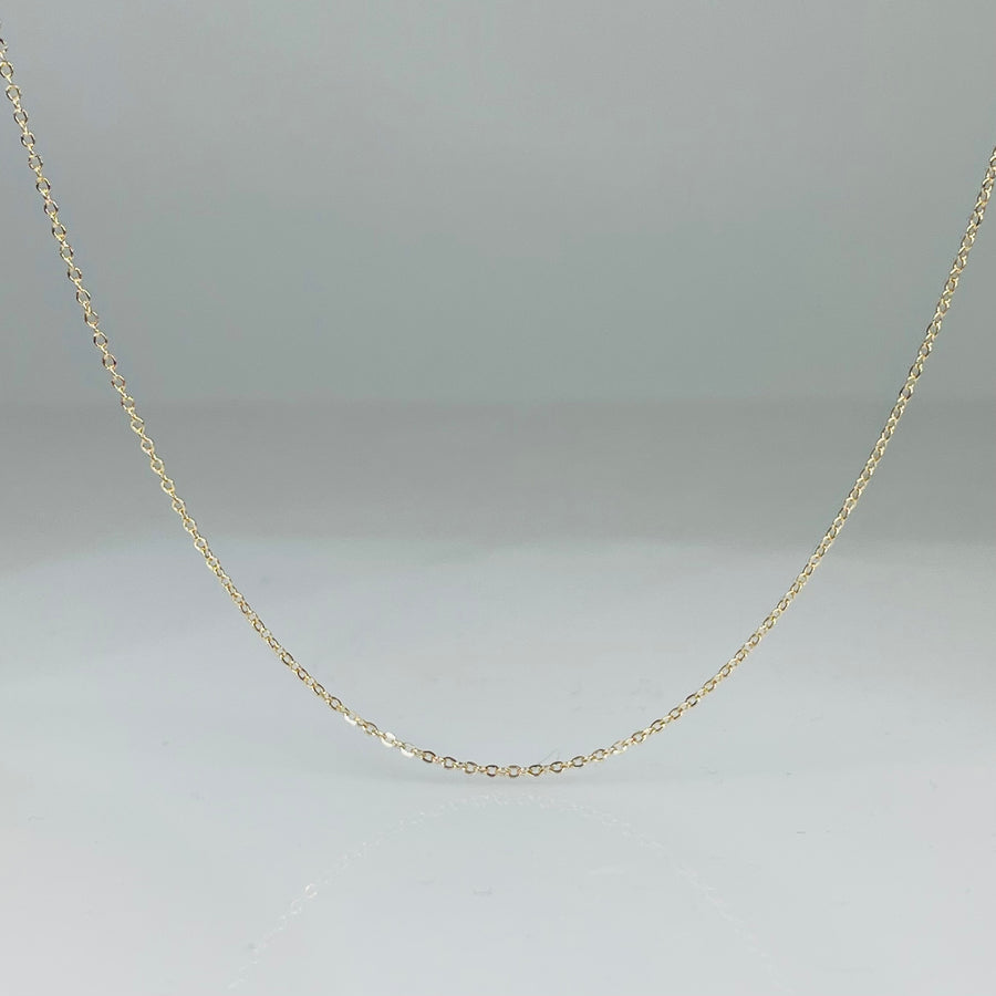 14K Yellow Gold 16-18 Inch Link Chain