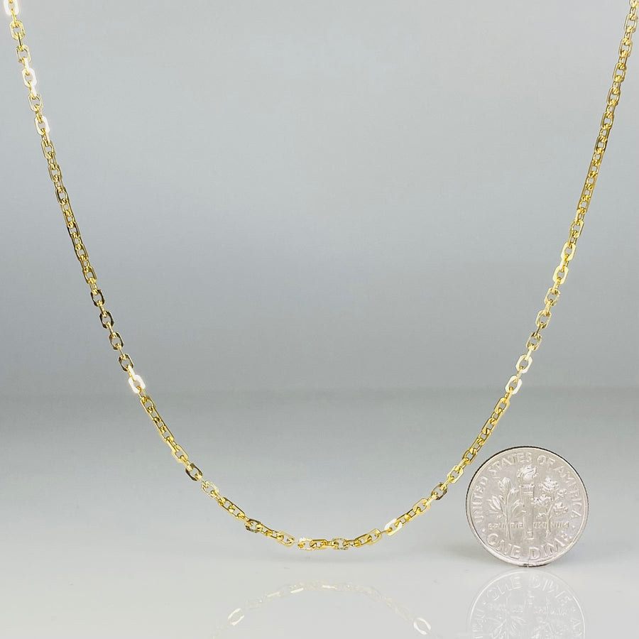 14K Yellow Gold Link Chain 2.1mm