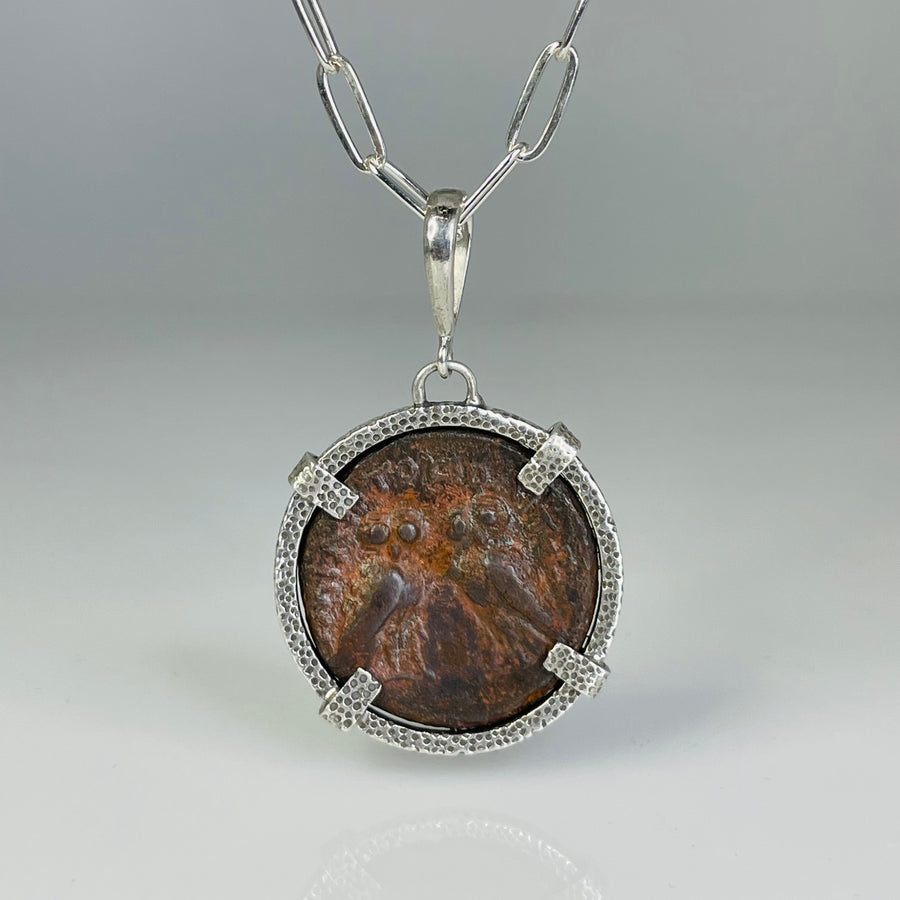 Ancient Coin Pendant (Miletopolis Mysia 200-100 B.C.)