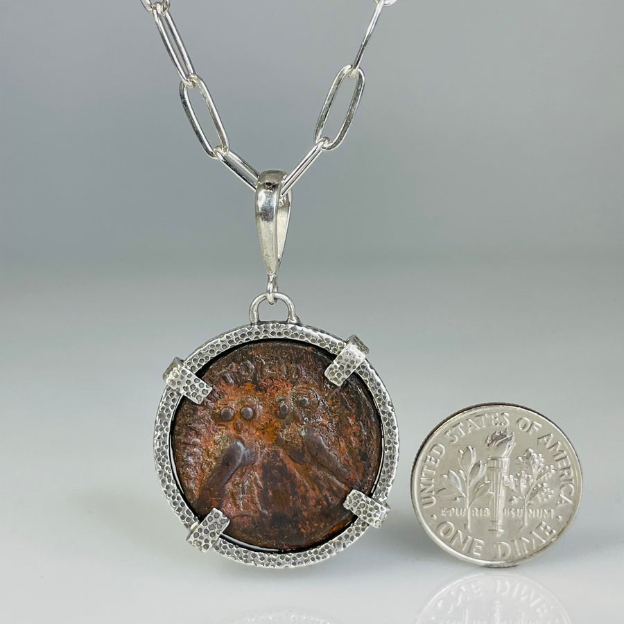 Ancient Coin Pendant (Miletopolis Mysia 200-100 B.C.)