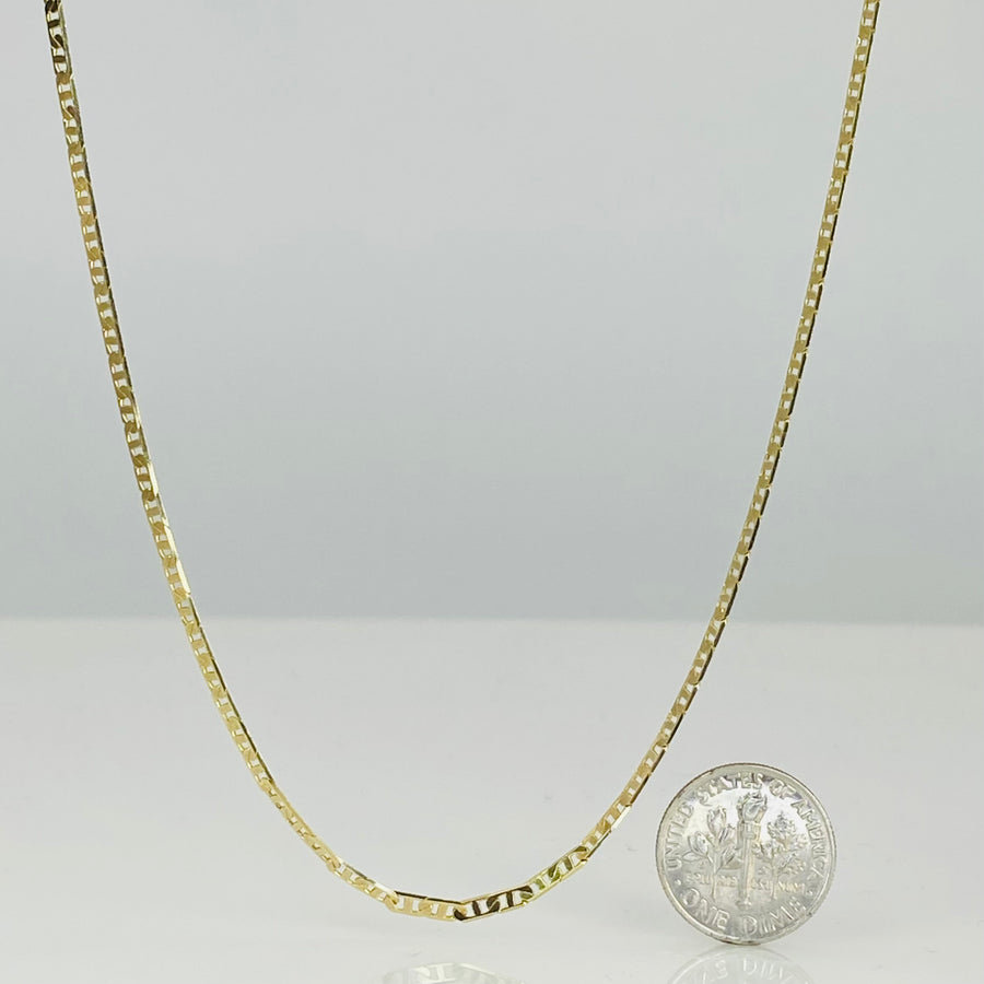 14K Yellow Gold Marina Chain 2mm