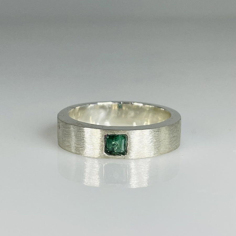 Sterling Silver Emerald Ring 0.25ct