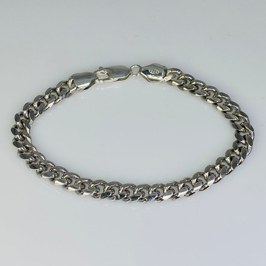 Sterling Silver Cuban Chain Bracelet 6mm