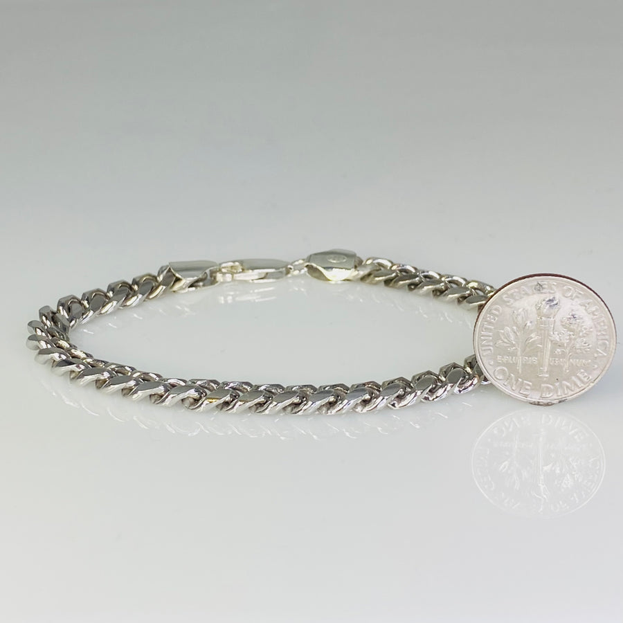 Sterling Silver Cuban Chain Bracelet 6mm