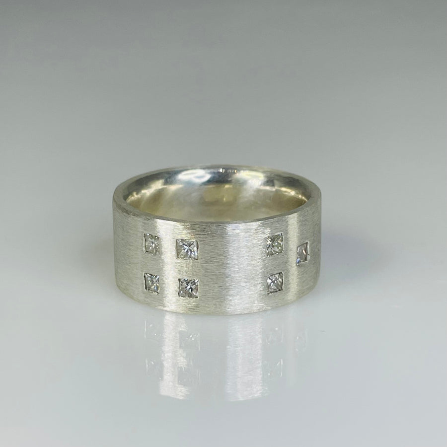 Sterling Silver Diamond Message Ring 0.50ct
