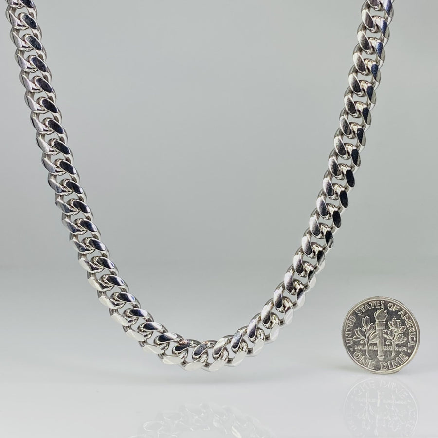 Sterling Silver Cuban Chain 7mm